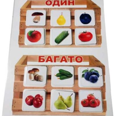 Один - багато (гра на липучках)