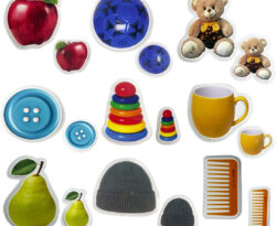 Великий - маленький (фігурні картки для сортування)